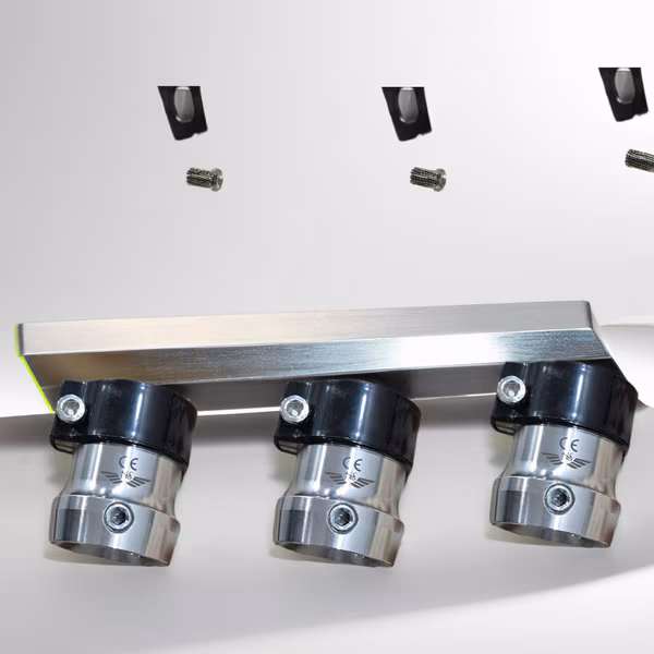 Female Clamp Adaptor 30MM prosthetic connector component for secure modular prosthetic assembly